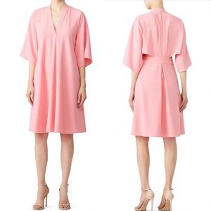 Tome Picasso Dress 16 pink plus size solid mini monotone